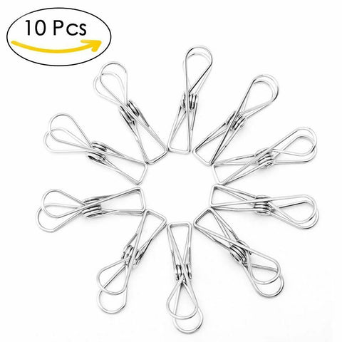 Stainless Steel Clothes Pegs Nipple Clamps Breast Play Bondage Bdsm Restraints