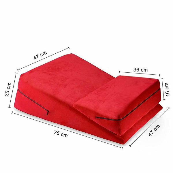 2 Pcs / Set Wedge Cushion Supportive Pillow Sex Position Enhancer  Sex Pillows & Wedges