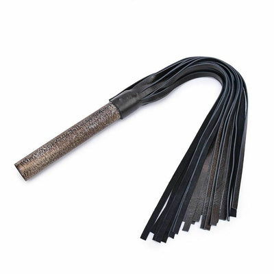 Leather Real Wood Flogger Spanking Paddle  Impact Toy Floggers