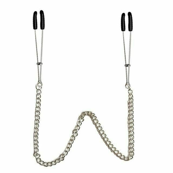 Chain Nipple Clamps Breast Play  Kink  Fetish Restraints Nipple & Clitoral Toys