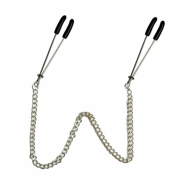 Chain Nipple Clamps Breast Play  Kink  Fetish Restraints Nipple & Clitoral Toys