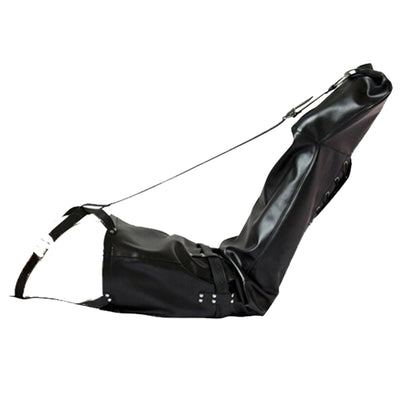 Black Leather Leg Binder Mermaid  Kink  Fetish Restraints Legbinders & Booties