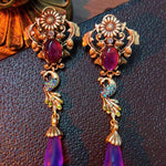 Earrings Veile Studios Palace Retro Copper Plated Genuine Gold Diameter 35 Centimetre Height 9