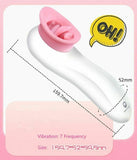 7 Mode Licking Vibrator Tongue Clitoral Woman Nipple Oral Adult Sex Toy