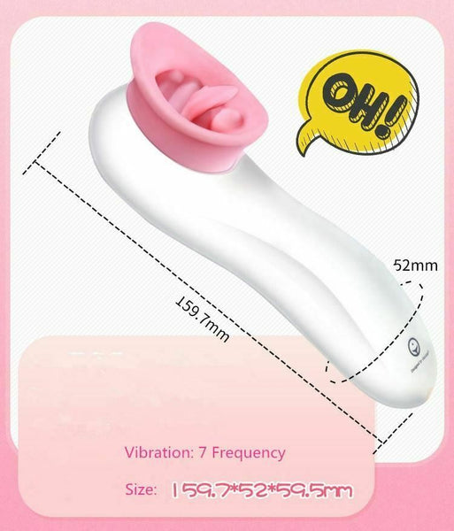 7 Mode Licking  Tongue Clitoral Woman Nipple Oral Adult Sex Toy Clitoral s