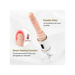 Wireless Sex Machine Automatic Heating Realistic Dildo Vibrator Masturbation