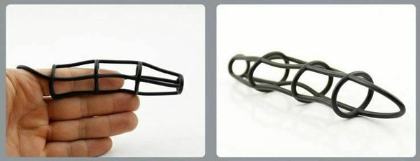 5 Pack  Ring Stretchy Silicone Elastic Net Cage  Sleeve Colourful Set  Rings