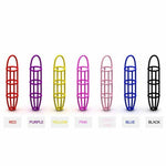 5 Pack Cock Ring Stretchy Silicone Elastic Net Cage Penis Sleeve Colourful Set