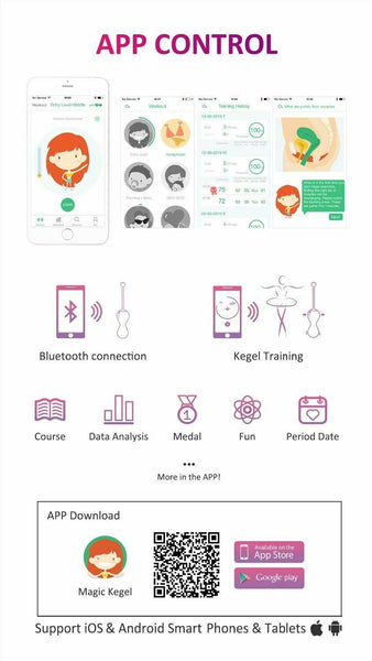 Magic Motion Bluetooth Control Kegel Balls  Vagina Tightening Training Kegel Exercisers