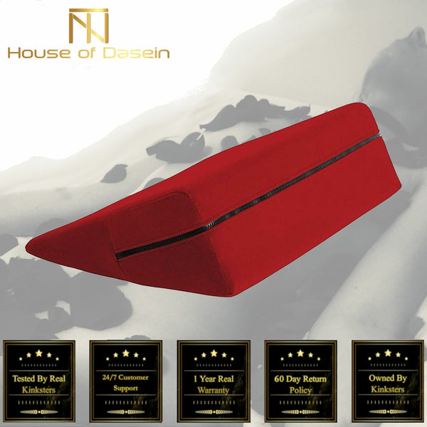 Microfibre Red Wedge Sex Position Enhancer Supportive Pillow Cushion  Sex Pillows & Wedges