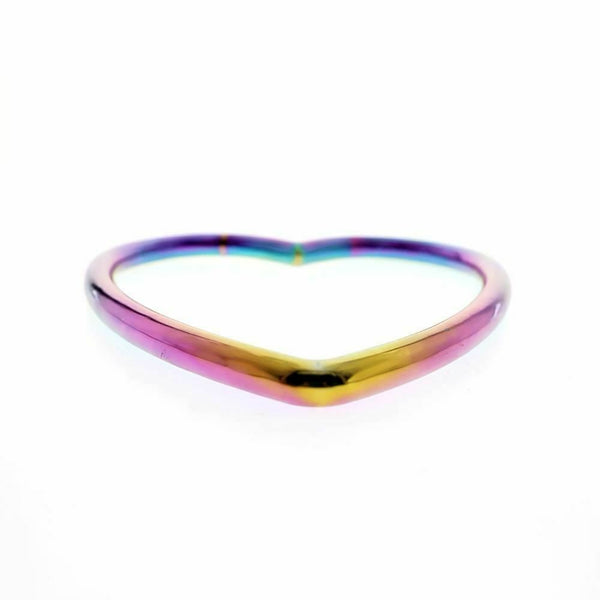 Rainbow Heart Shibari Stainless Steel  Suspension Ring  Rope & Suspension