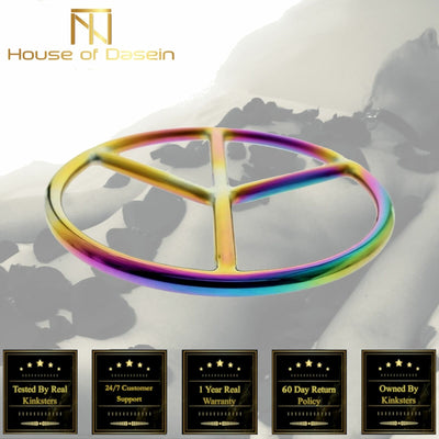 Rainbow Shibari Stainless Steel  Suspension Ring  Rope & Suspension