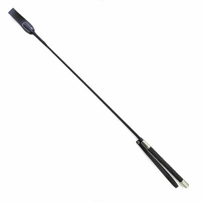 Black Thin Leather Spanking Impact Play Riding Crop   Restraints Crops