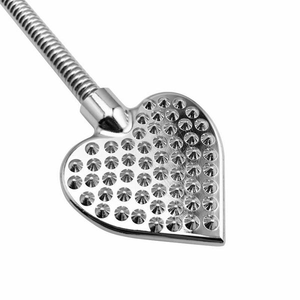 Bendable Metal Heart Crop  Impact Play Spanking Fetish Sex Whip Paddle Crops