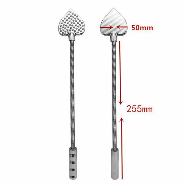 Bendable Metal Heart Crop  Impact Play Spanking Fetish Sex Whip Paddle Crops