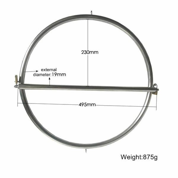 Stainless Steel  Ring Standing Walking Restraints  Kink Fetish Sex Furniture