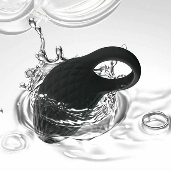 Powerful Black   Silicone Waterproof Rechargeable  Ring  Rings