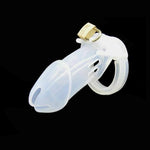 Soft Silicone Male Locking Chastity Device Penis Cage Cock Rings