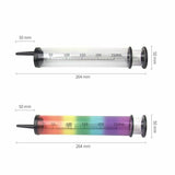 Rainbow Anal Enema Cleaner 250Ml Large Syringe Butt Play Cleaning