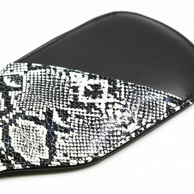 Double Layer Leather Black White Spanking Paddle  Fetish Paddles