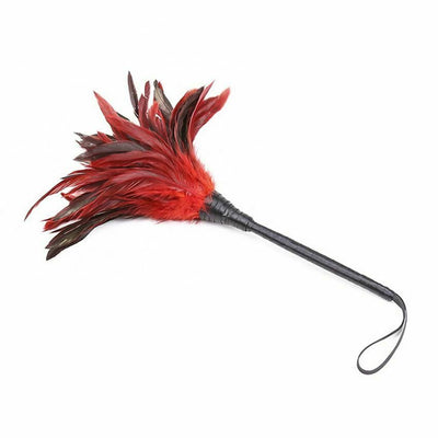 Red Feather Clit Tickler  Erotic Play Kink Fetish Couples Sensation Play
