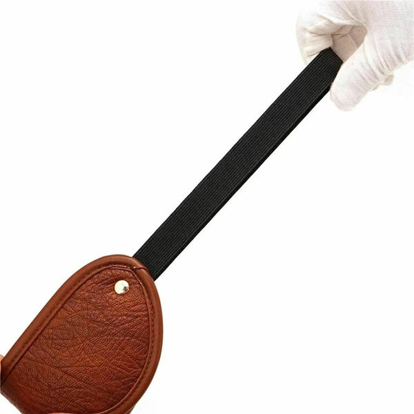 Brown Leather Blindfold   Restraints Sensory Deprivation Fetish Blindfolds