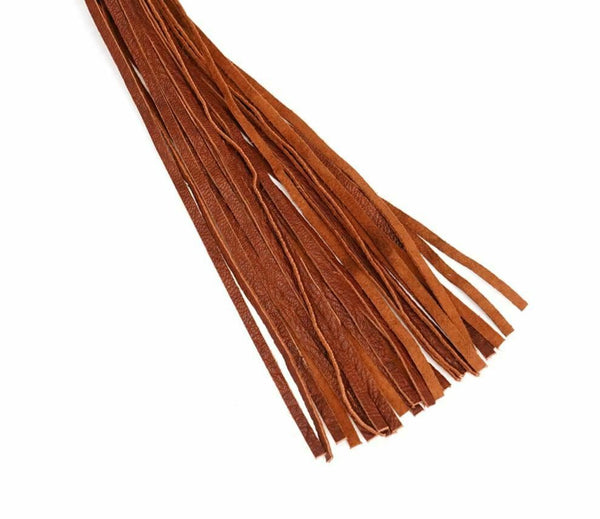 Brown Leather Flogger Erotic Toys Spanking Whip   Fetish Floggers