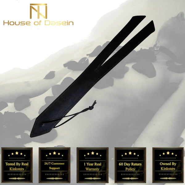 Devil Split Black Spanking Paddle  Impact Play Toys Fetish Paddles
