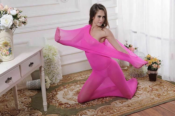 Pink Full Body Silk Stocking  Temptations Restraints  Other Erotic Clothing