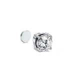 Earrings Veile Studios Magnetic Ear Clip For Men And Women Zircon Four Claw Single