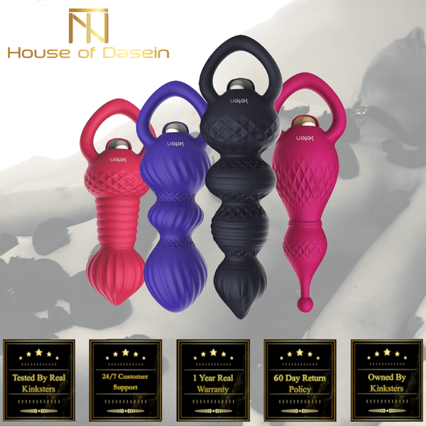 Silicone Vibrating Soft Anal Beads With Handle Butt Plug Vibrating Butt Plugs