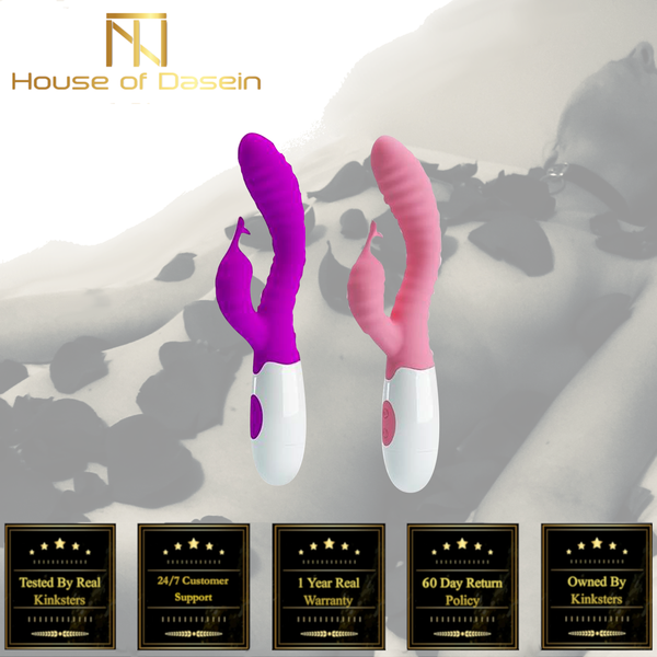 Pretty Love Silicone Rabbit  Double Clitoris G Spot Stimulation Women Rabbit s
