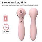 2In1 Rechargeable Clitoral Stimulator Suction Vibrator Sex Toy For Women