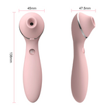 2In1 Rechargeable Clitoral Stimulator Suction Vibrator Sex Toy For Women