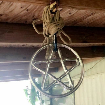 Stainless Steel Star Shibari  Suspension Ring  Toys Rope & Suspension