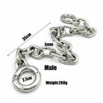 Stainless Steel Toe Cuffs Chains Metal Shackles Foot Bondage Sex Slave Bdsm Toy