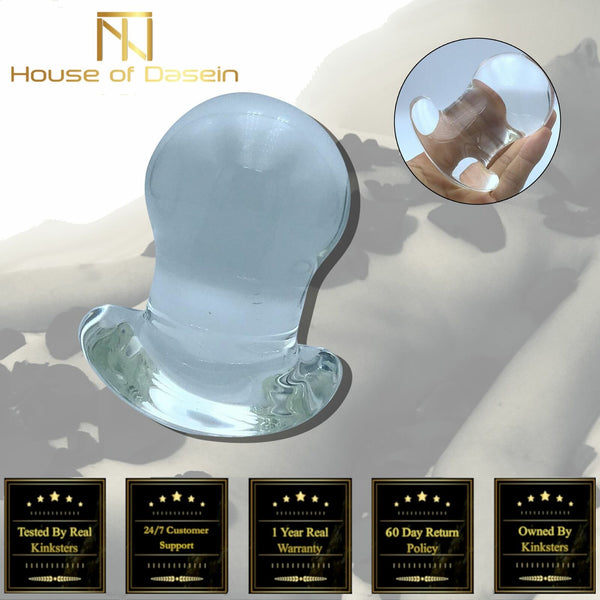 60Mm Large Crystal Anal Ball Dilator Butt Plug Glass Dildo Non Vibrating Butt Plugs