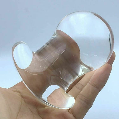 60Mm Large Crystal Anal Ball Dilator Butt Plug Glass Dildo Non Vibrating Butt Plugs