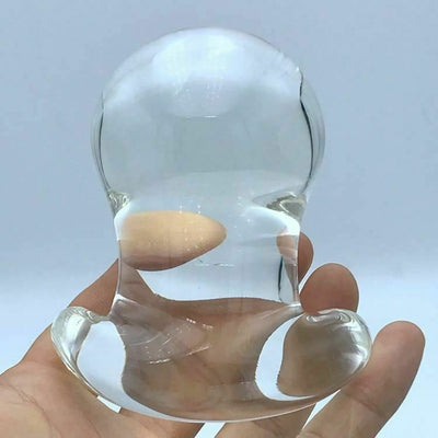 60Mm Large Crystal Anal Ball Dilator Butt Plug Glass Dildo Non Vibrating Butt Plugs