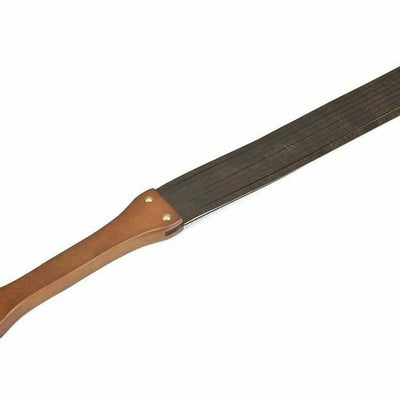 Genuine Leather Spanking Flogger  Strip Paddle Handle Floggers