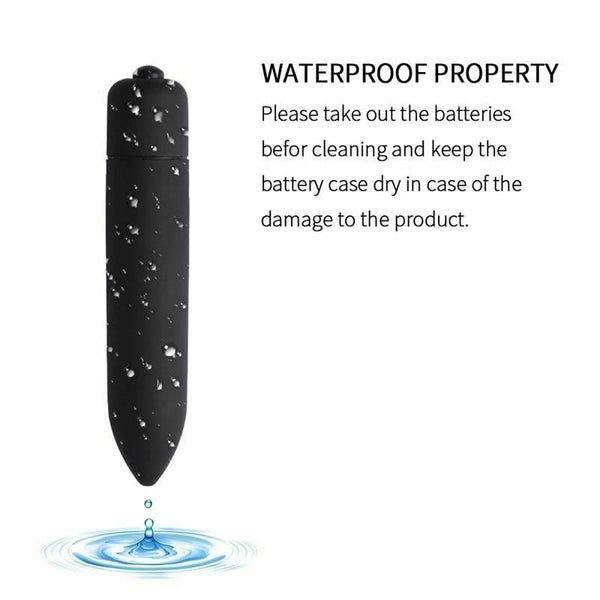 Powerful Frequency Black Mini  Clitoris G Spot Stimulator Bullets