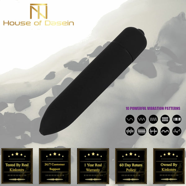 Powerful Frequency Black Mini  Clitoris G Spot Stimulator Bullets