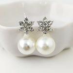 Earrings Veile Studios Ladies Creative Pearl Snowflake Alloy Fashion Jewellery For Women