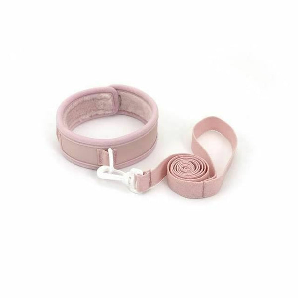 Pink 10Pcs  Set Collar Nipple Clamps Flogger Cuffs Paddle Rope Blindfold Kit  Starter Kits