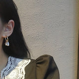 Earrings Veile Studios Pearl Tassel Simple Alloy Geometric Fashion Jewellery