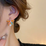 Earrings Veile Studios Title
Cute Colourful Starfish Pearl Simple For Casual And Formal Use