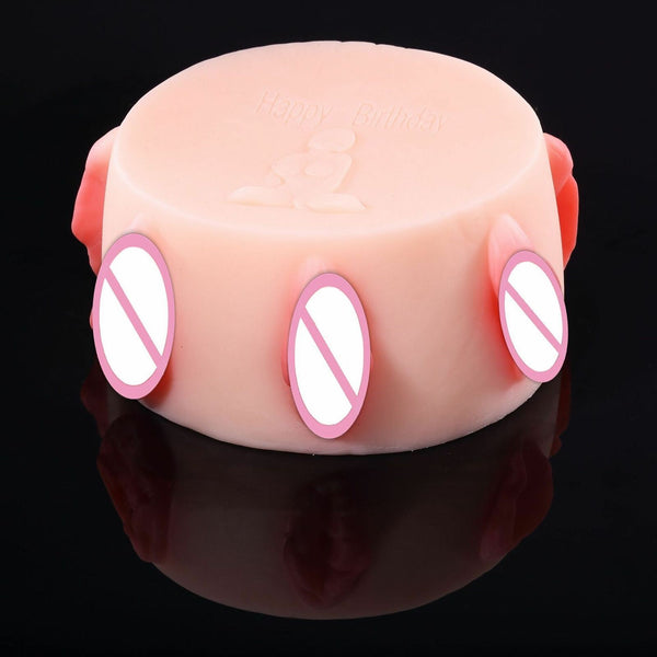 Birthday Cake Seven Hole Realistic Vagina Male Masturbator Funny Present Sex Dolls & Masturbators