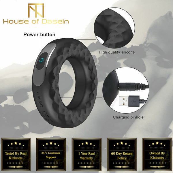 Rechargeable Speed Vibrating   Ring   Rings