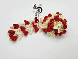Handmade Lolita Hair Clip Cosplay Sakura Tassel Flower Cluster