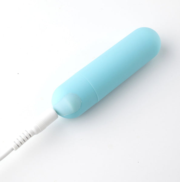 Maia Jessi Teal Blue 7.6 Cm Usb Rechargeable Bullet Bullets